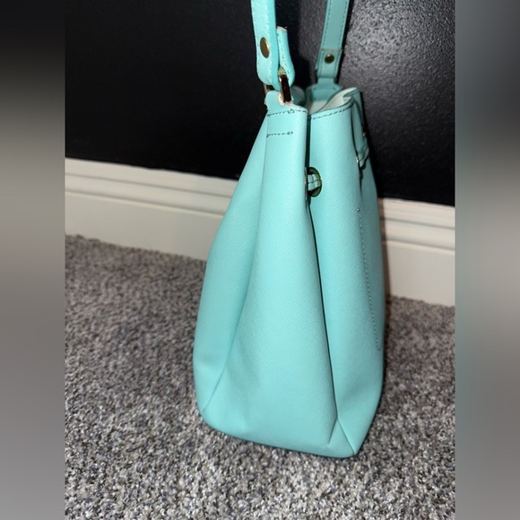 Kate spade teal drawstring crossbody bucket bag - Picture 5 of 11